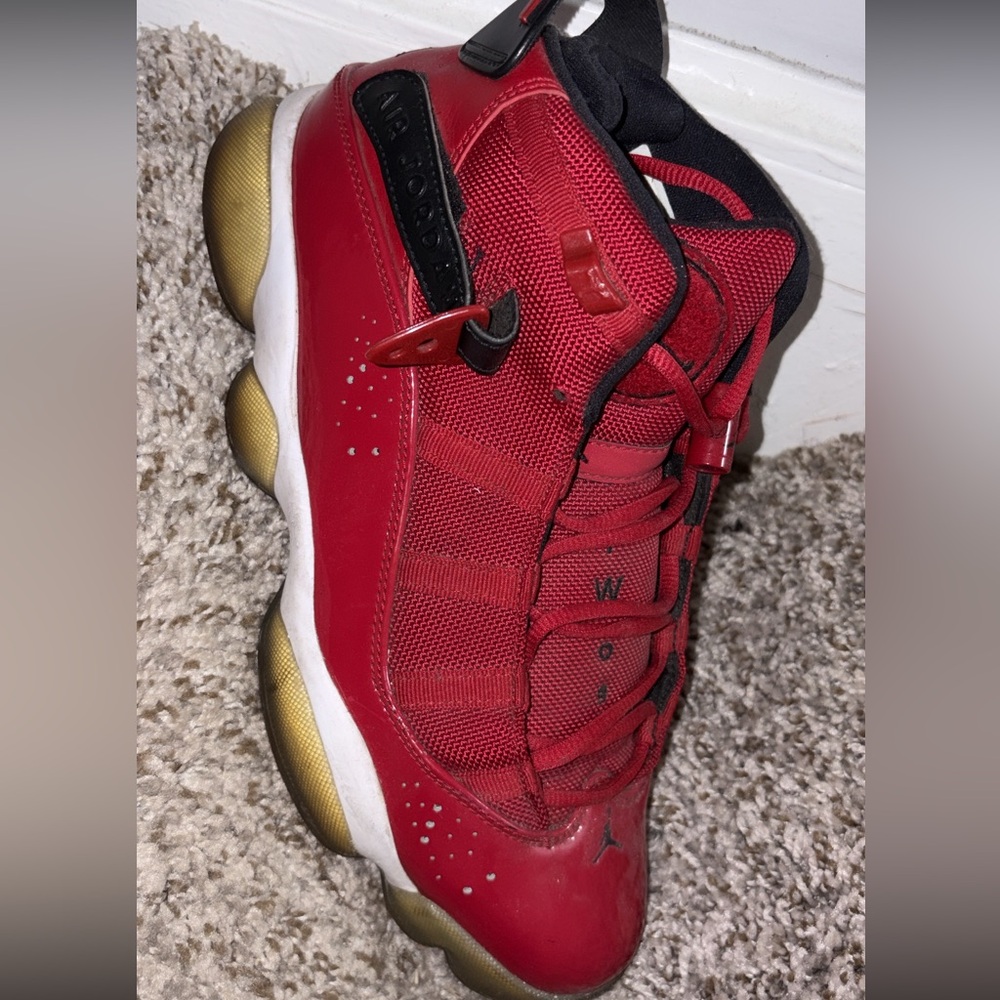 Red Jordan 6 Rings
